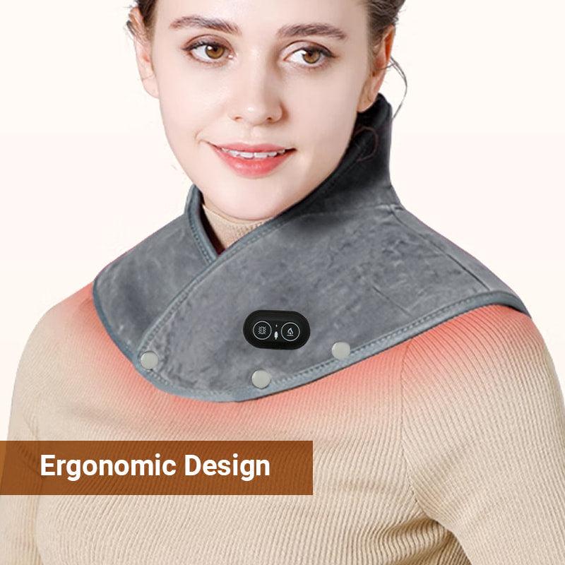 Electric Neck and Shoulder Heating Pad with Vibration - clarioy