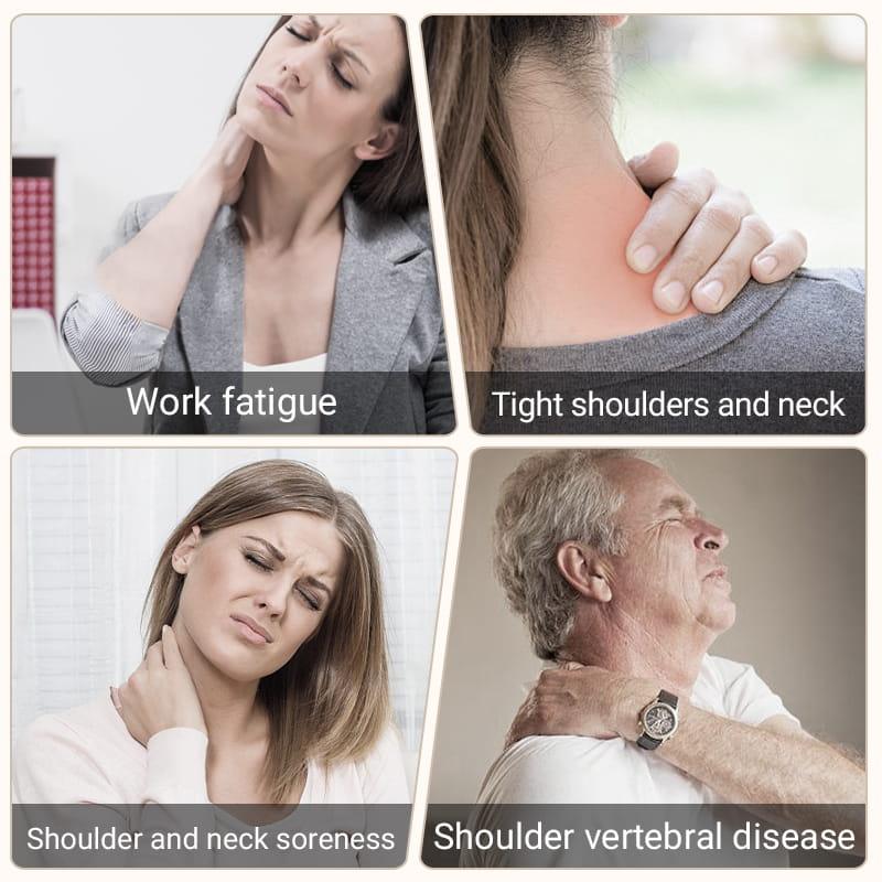 Electric Neck and Shoulder Heating Pad with Vibration - clarioy