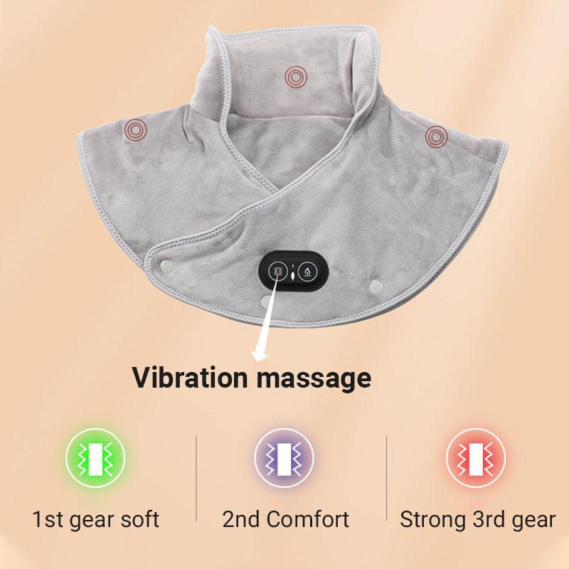 Electric Neck and Shoulder Heating Pad with Vibration - clarioy