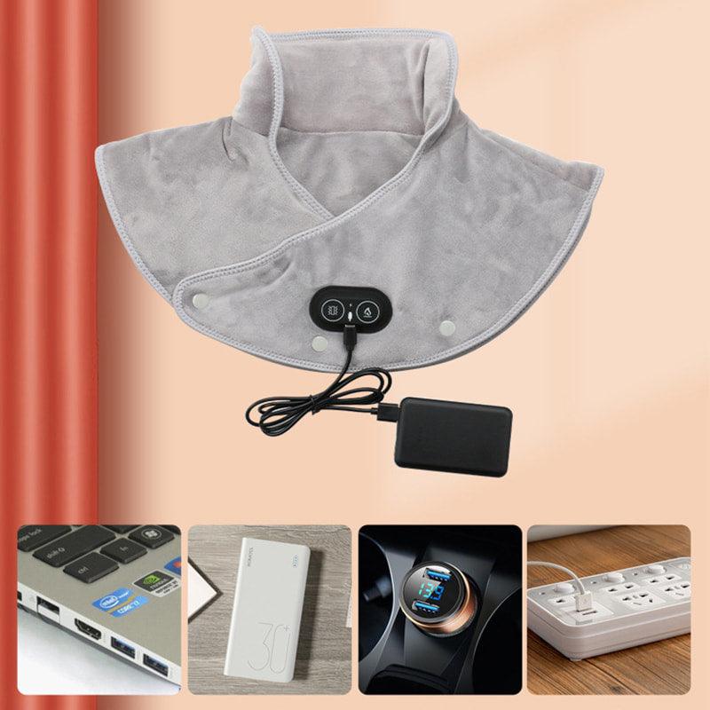 Electric Neck and Shoulder Heating Pad with Vibration - clarioy