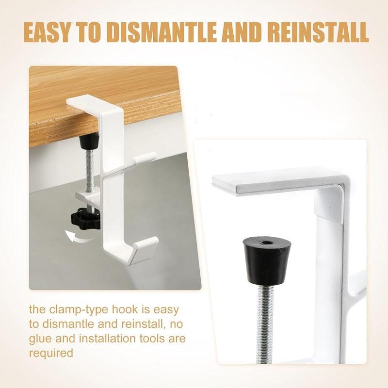 Multipurpose Adjustable Desk Clamp Hook - clarioy