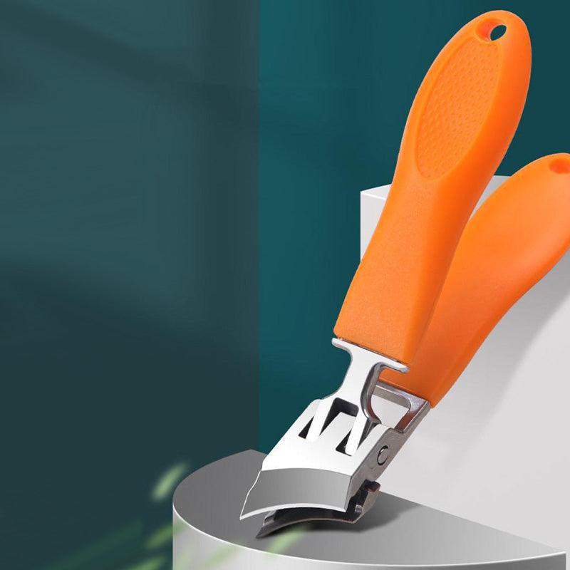 Wide Jaw Opening Anti-Splash Slanted Nail Clipper - clarioy