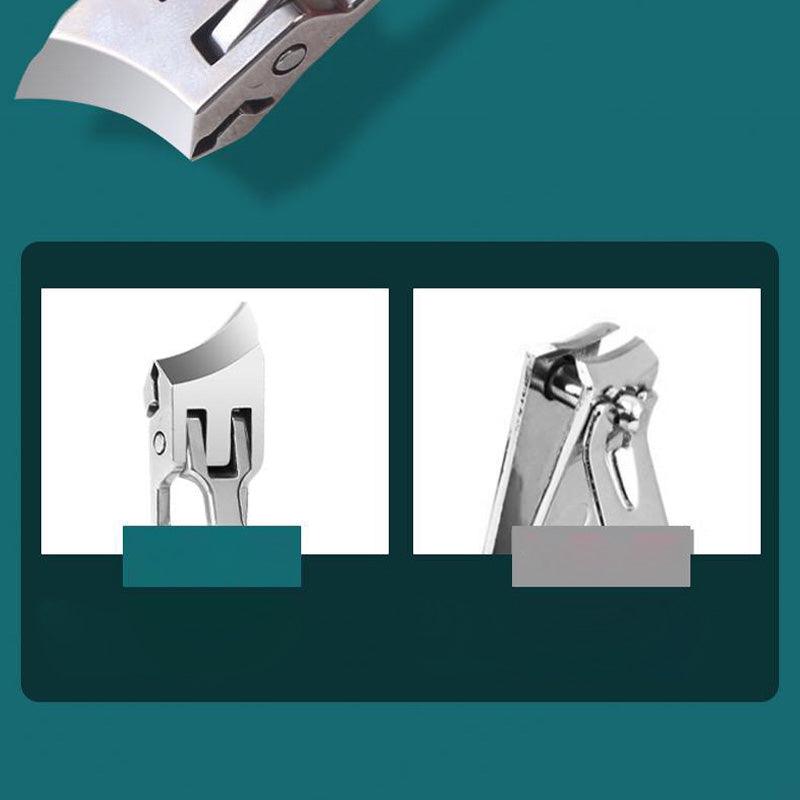 Wide Jaw Opening Anti-Splash Slanted Nail Clipper - clarioy
