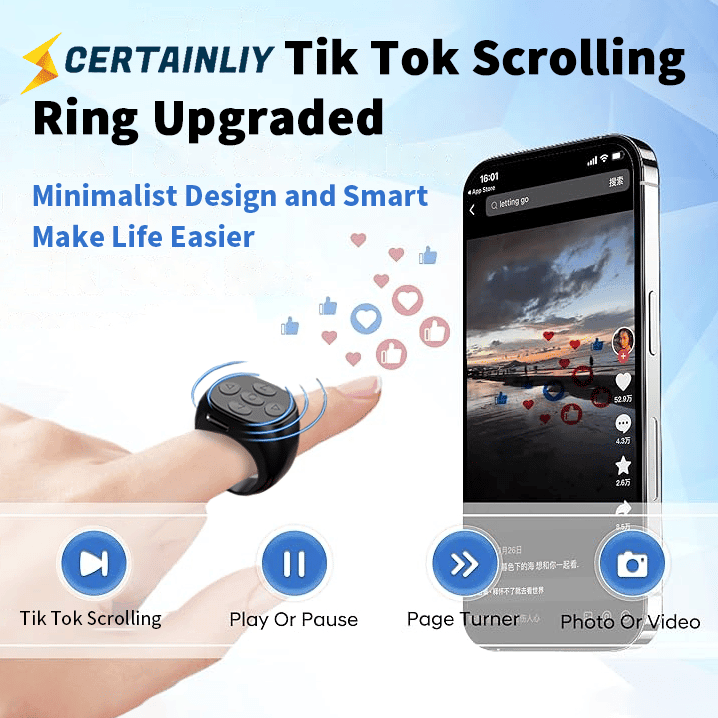 🎅Christmas Promos-50% OFF🔥Fingertip Wireless Bluetooth Remote Control - clarioy