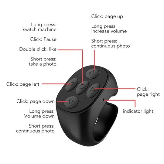 🎅Christmas Promos-50% OFF🔥Fingertip Wireless Bluetooth Remote Control - clarioy