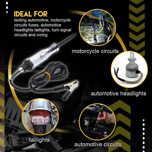 Clarioy automotive circuit tester tool for motorcycle circuits, headlights, taillights, wiring.