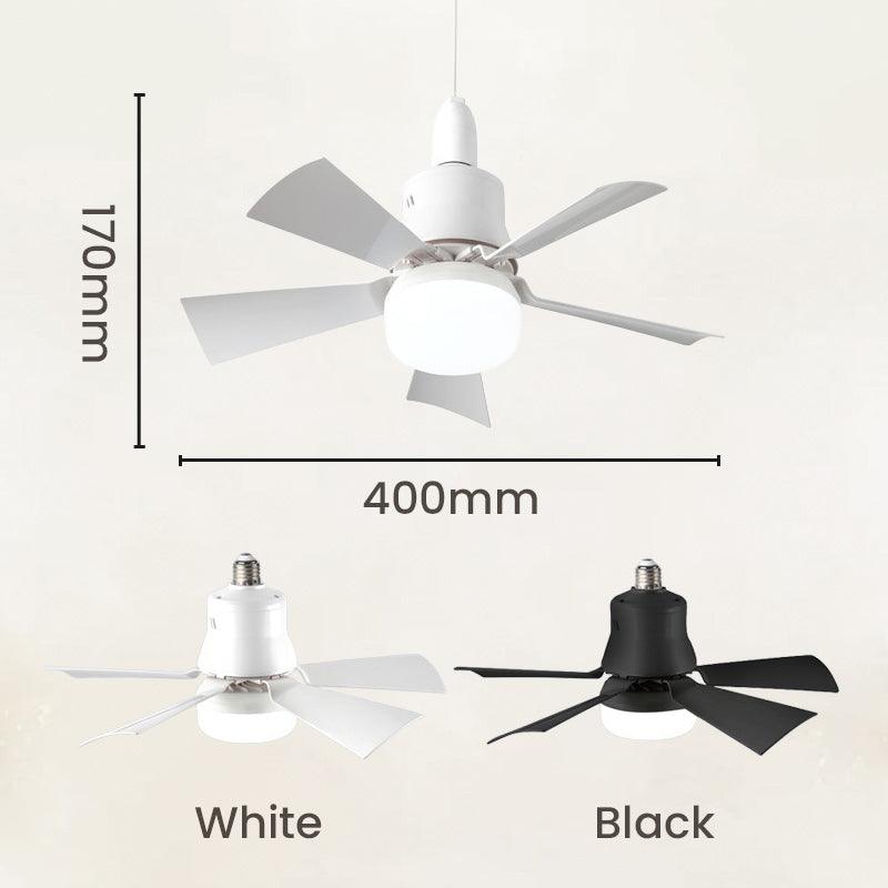 2-in-1 Portable Ceiling Fan & Light With Remote Control - clarioy