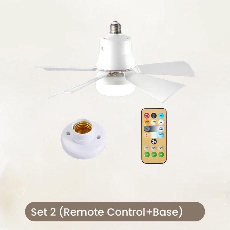 2-in-1 Portable Ceiling Fan & Light With Remote Control - clarioy