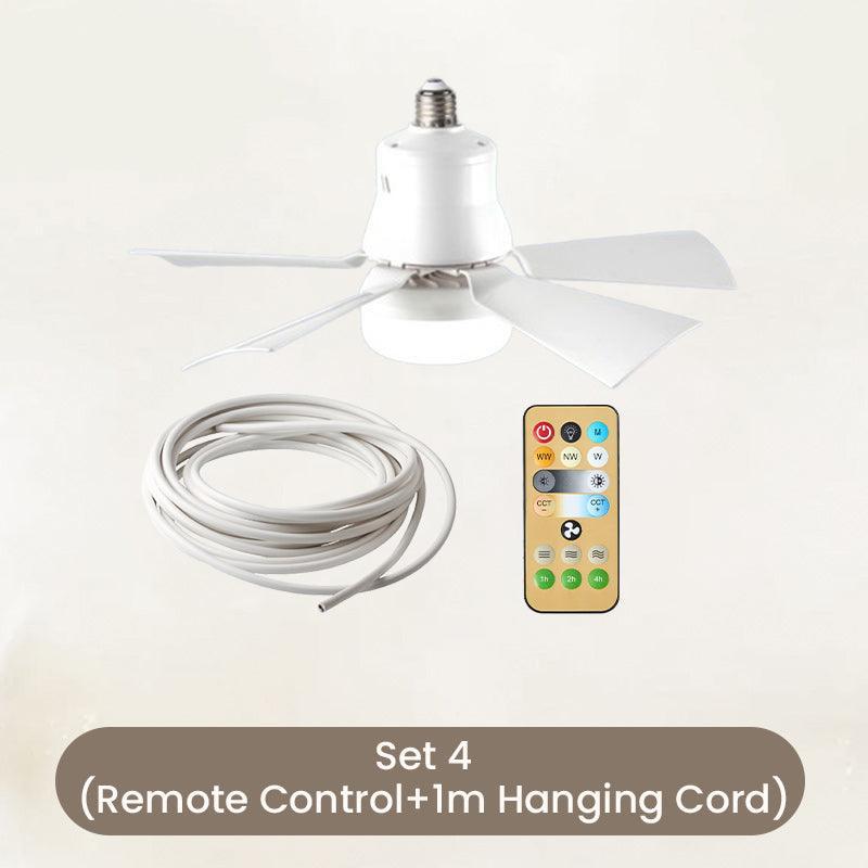 2-in-1 Portable Ceiling Fan & Light With Remote Control - clarioy