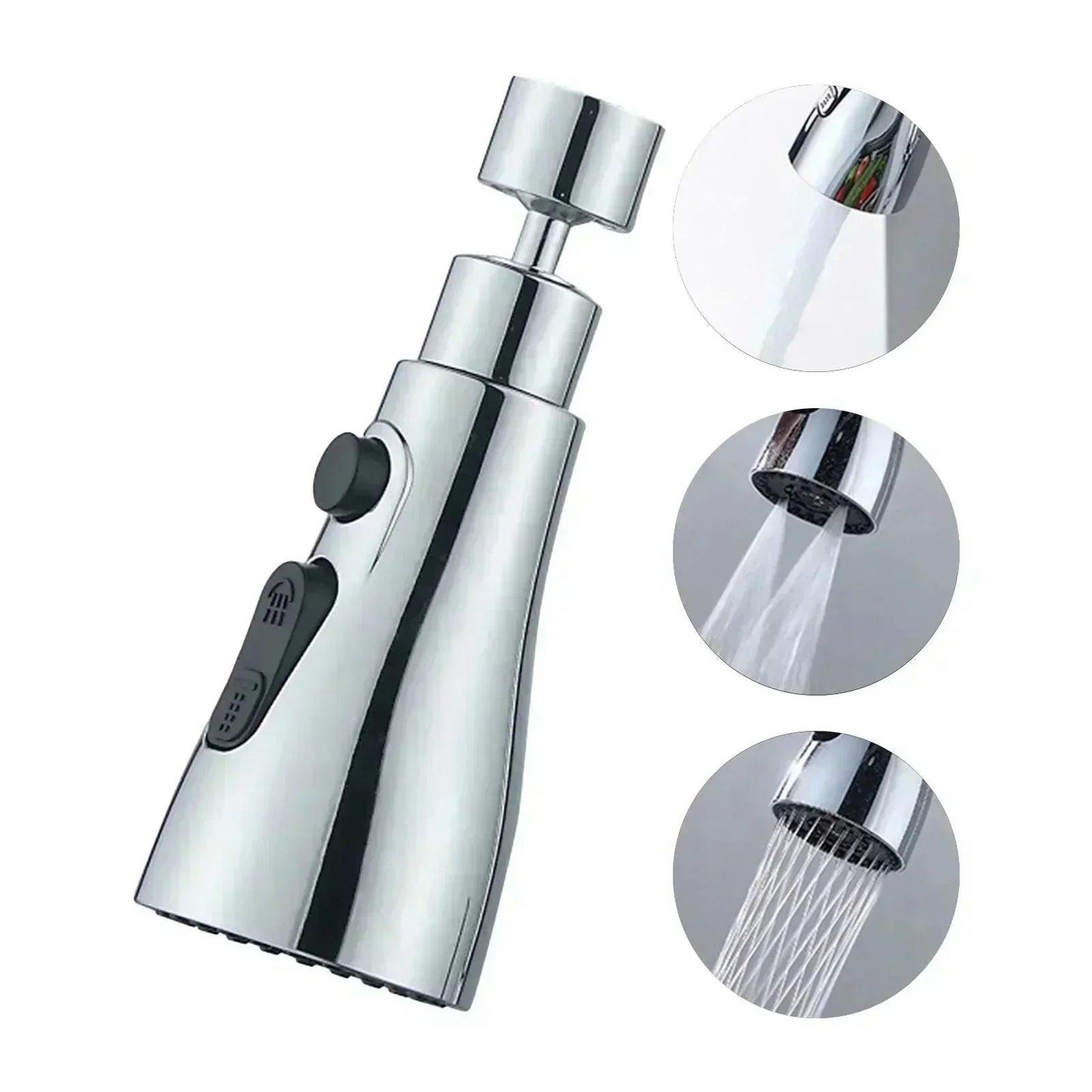 360 degree rotating high-pressure tap + adapter - clarioy