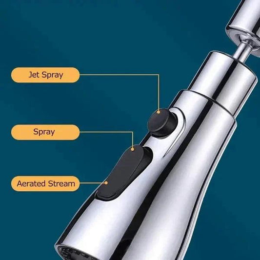 360 degree rotating high-pressure tap + adapter - clarioy