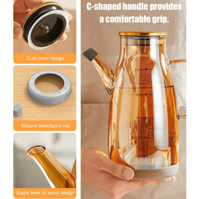 💥50% OFF!💥 Leak-Proof Oil Dispenser Bottle with Drip-Free Spout – No Mess, Just Precision! - clarioy
