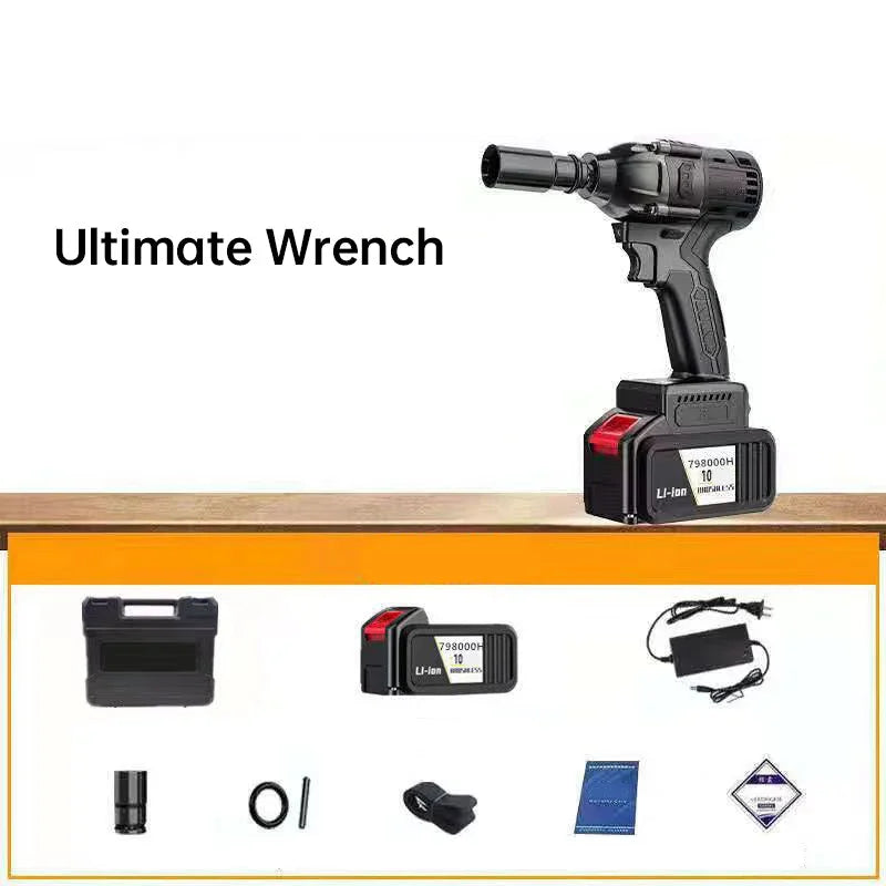 💎 50% OFF! 💎 Brushless German Motor Electric Wrench – 480Nm Super Torque, 3-in-1 Smart Tool for Home & Auto Repairs 🔧⚡
