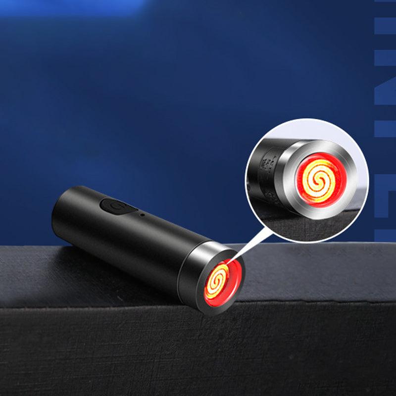 Flameless & Windproof Coil Lighter with Keyring - clarioy