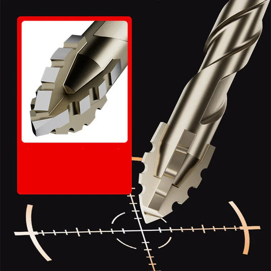 Close-up of premium metal drill bit with precision cutting edges, clarioy auto tool product