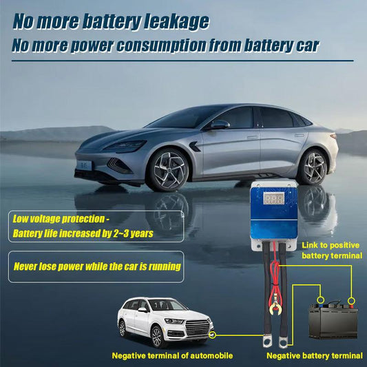 Car battery saver device for automobiles, anti-leakage tool, clarioy auto accessory, outdoors