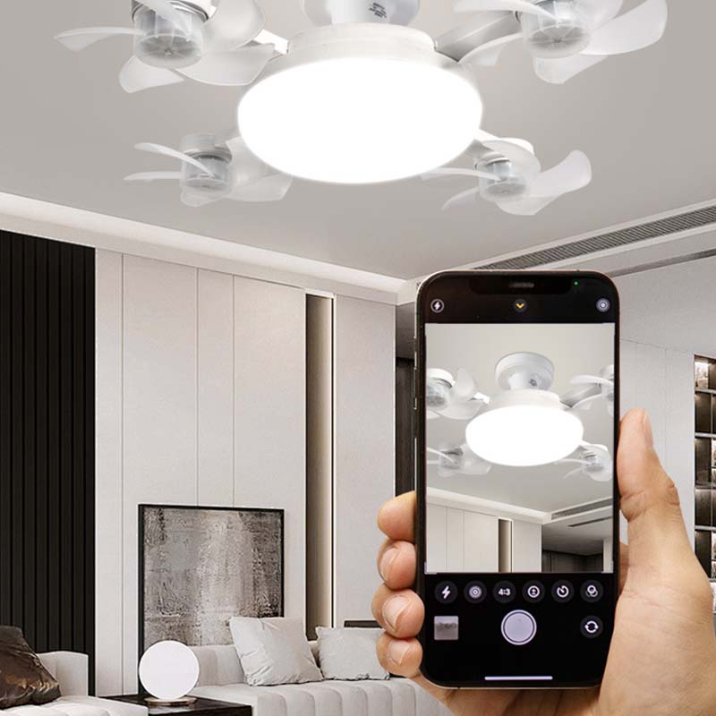 Remote-Controlled LED Ceiling Fan Light