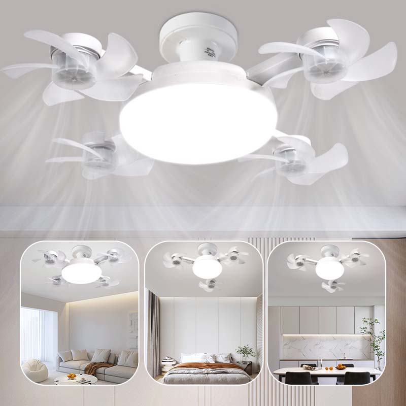 Remote-Controlled LED Ceiling Fan Light