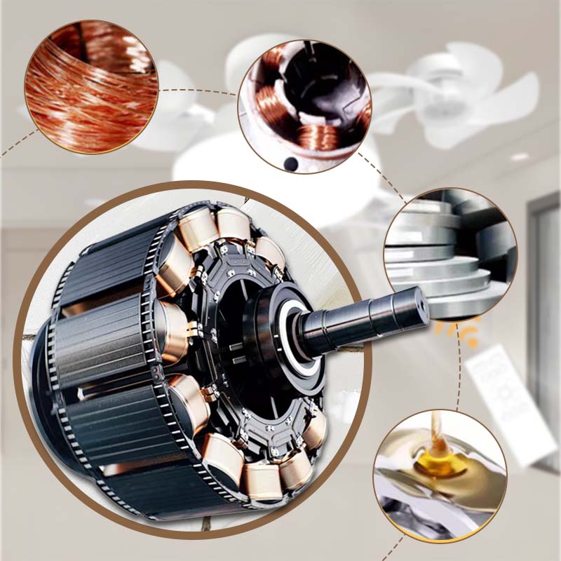 Remote-Controlled LED Ceiling Fan Light