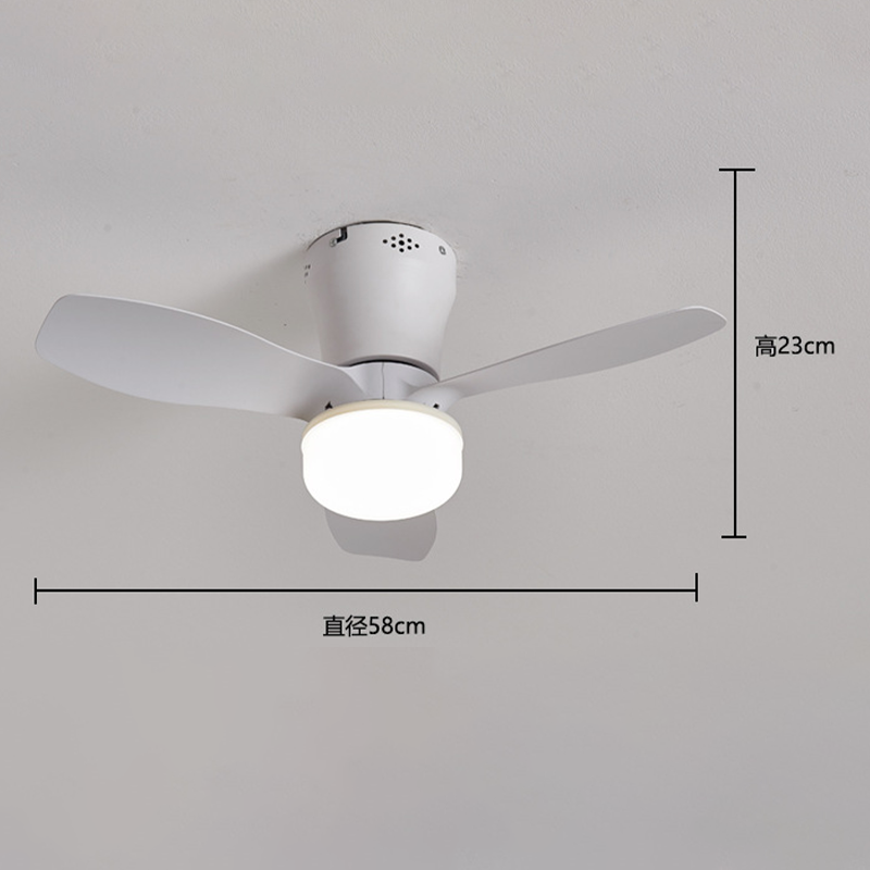 Remote-Controlled LED Ceiling Fan Light