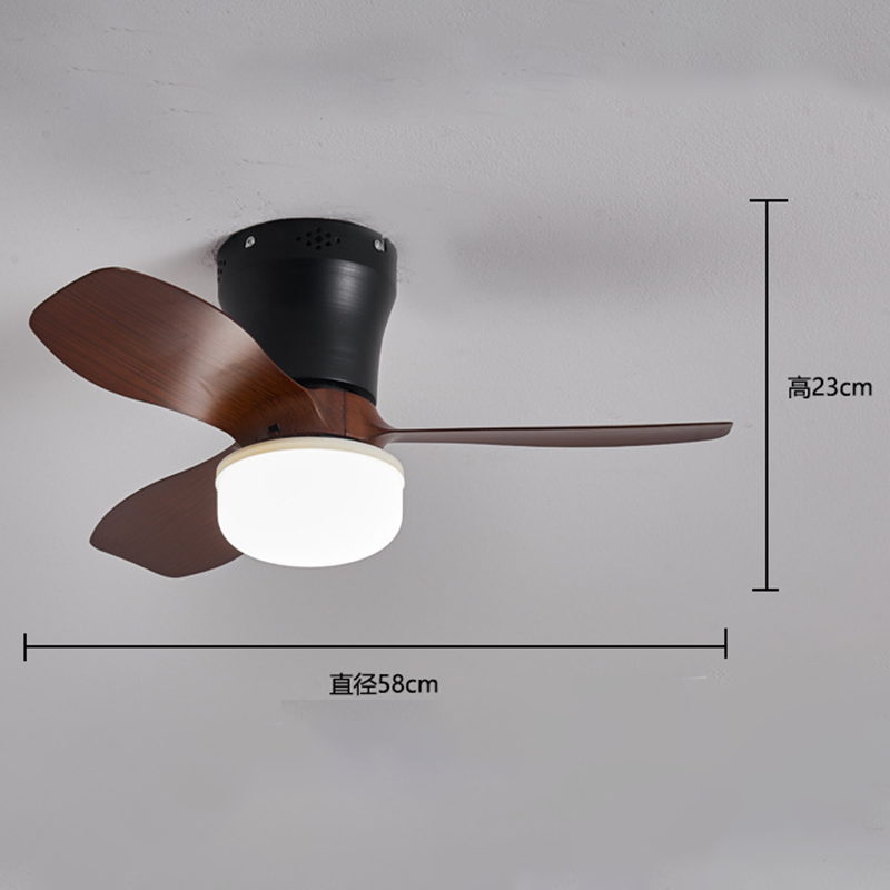 Remote-Controlled LED Ceiling Fan Light