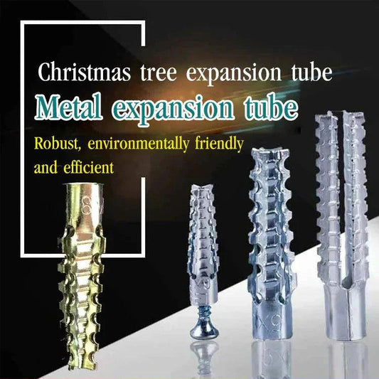 Metal expansion tubes for Christmas tree installation, eco-friendly, durable auto home tool from Clarioy.