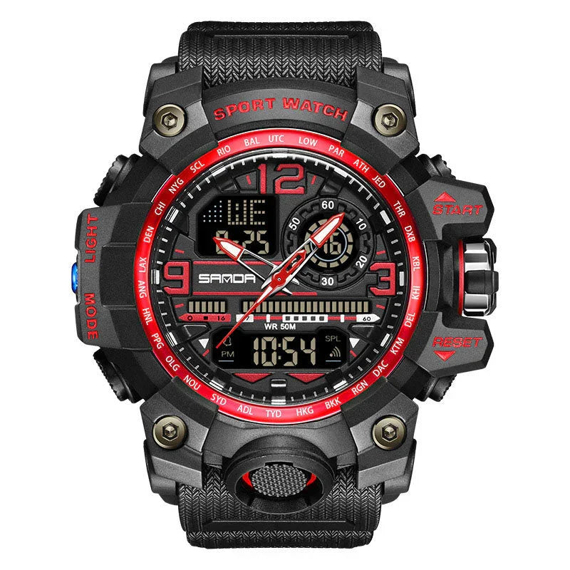 ⌚ 60% OFF NOW! 💦 Men's Multifunctional Waterproof Luminous Watch – 50M, Shockproof & Night Vision 🌃
