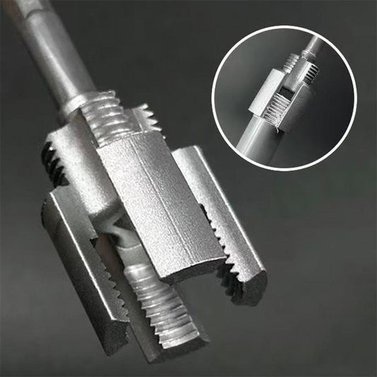 Clarioy premium metal pipe thread repair tool with serrated jaws for auto maintenance