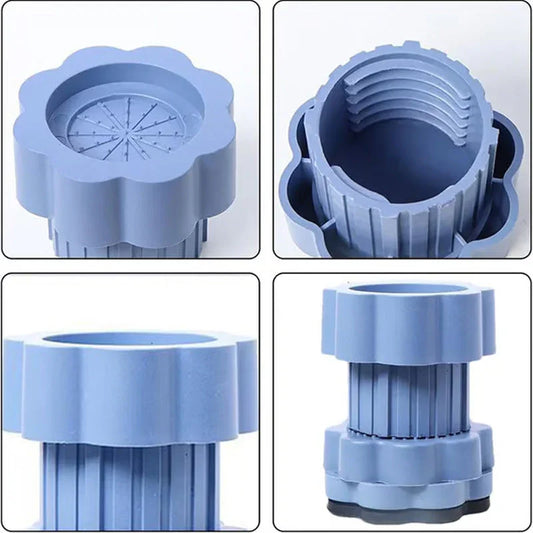 Blue plastic flower-shaped kitchen tool with segmented interior, homeware from clarioy