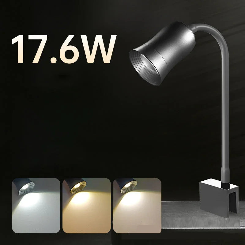 17.6W adjustable LED desk lamp with three color light modes, modern home lighting, clarioy