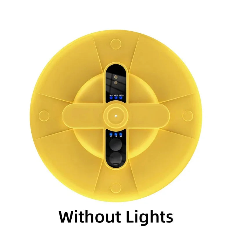 Yellow circular electronic auto tool device without lights, Clarioy homeware gadget