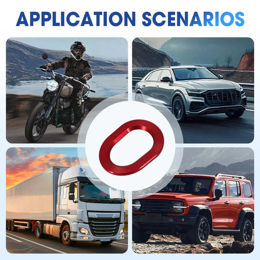 Red automotive accessory for motorcycle, sedan, truck, SUV; clarioy auto tools application scenarios