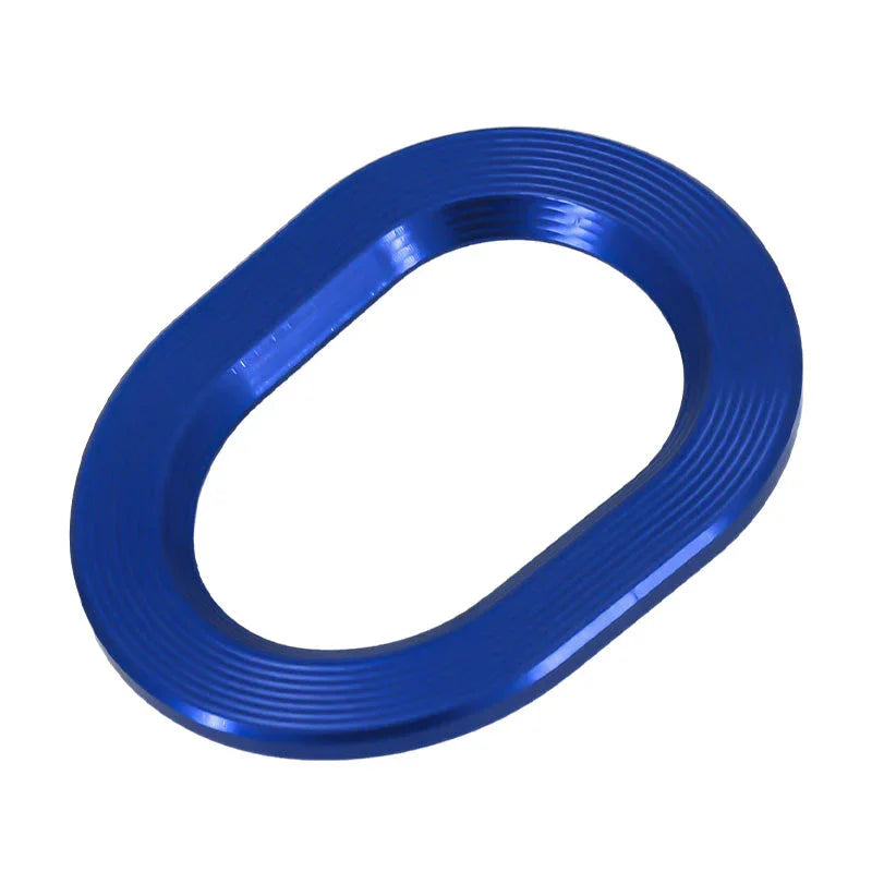 Blue oval-shaped metal auto tool accessory with grooved texture from clarioy