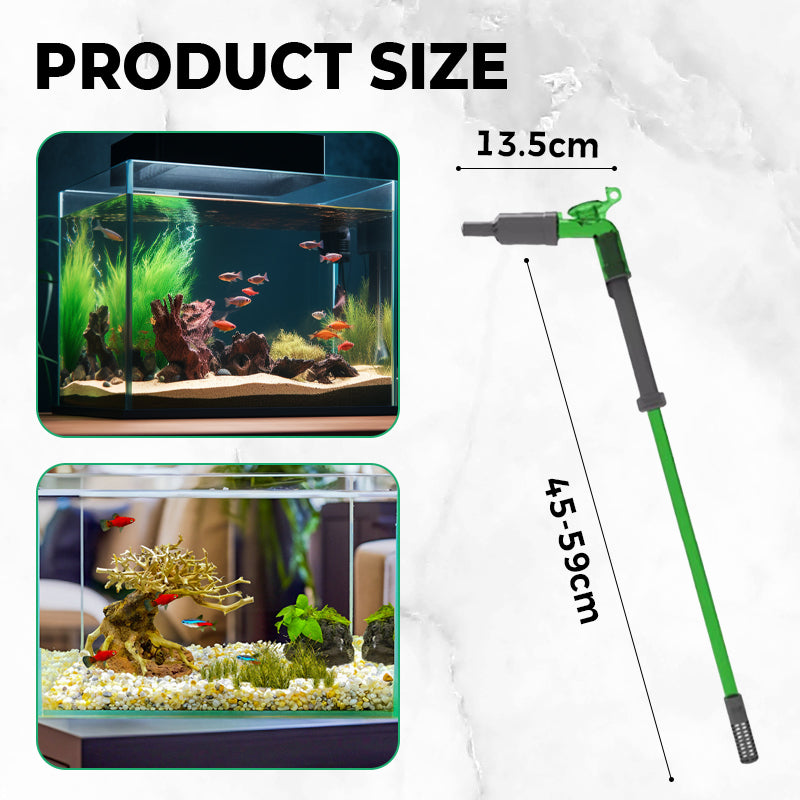 Fish Tank Siphon Water Changer with Suction Cup