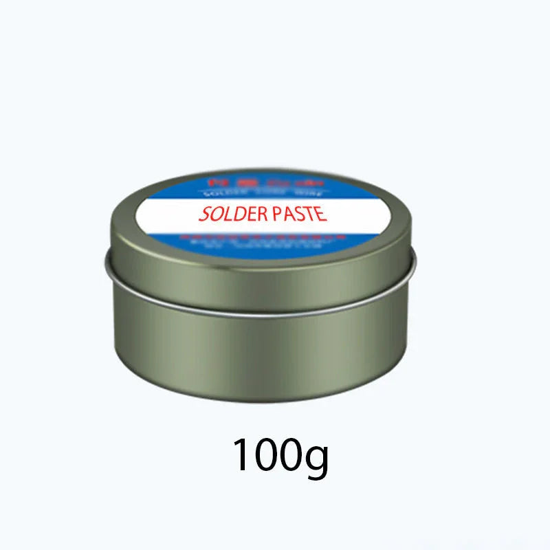 100g metal tin of solder paste for electronics repair, clarioy auto tools accessory
