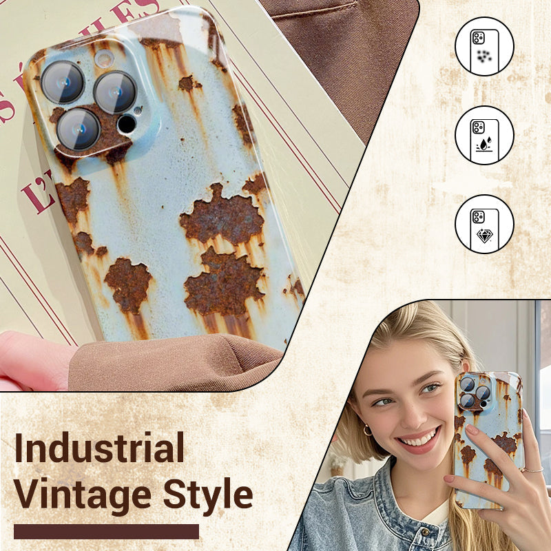 🔥2025 Hot Sale 🔩Vintage Rust Hard Case For iPhone