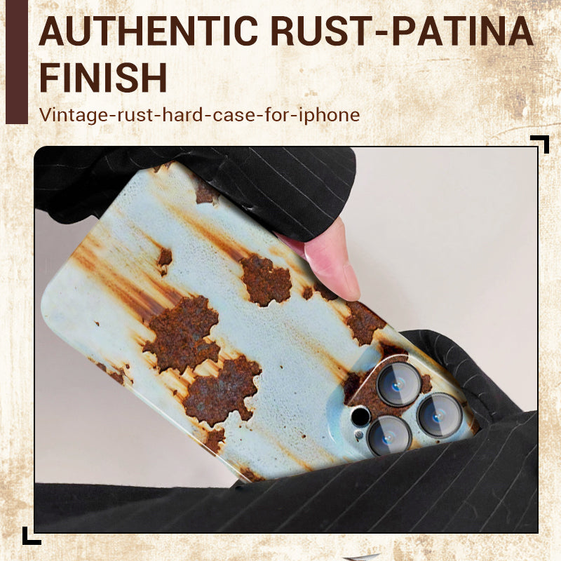 🔥2025 Hot Sale 🔩Vintage Rust Hard Case For iPhone