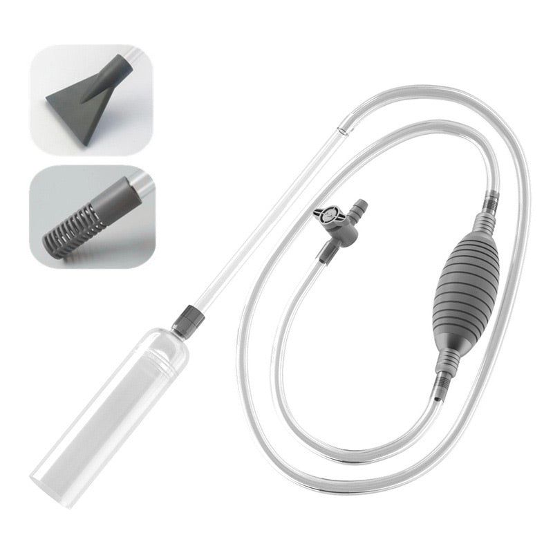 🐠 50% OFF LIMITED STOCK! ✨ Aquarium Vacuum Cleaner with Siphon - Gravel Filter & Flow Control for Effortless Water Change & Tank Maintenance 💦🌿