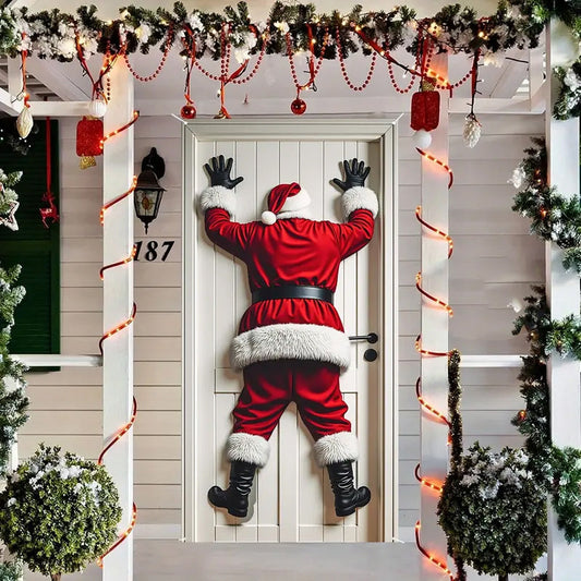 Christmas Door Backdrop Decoration Banner