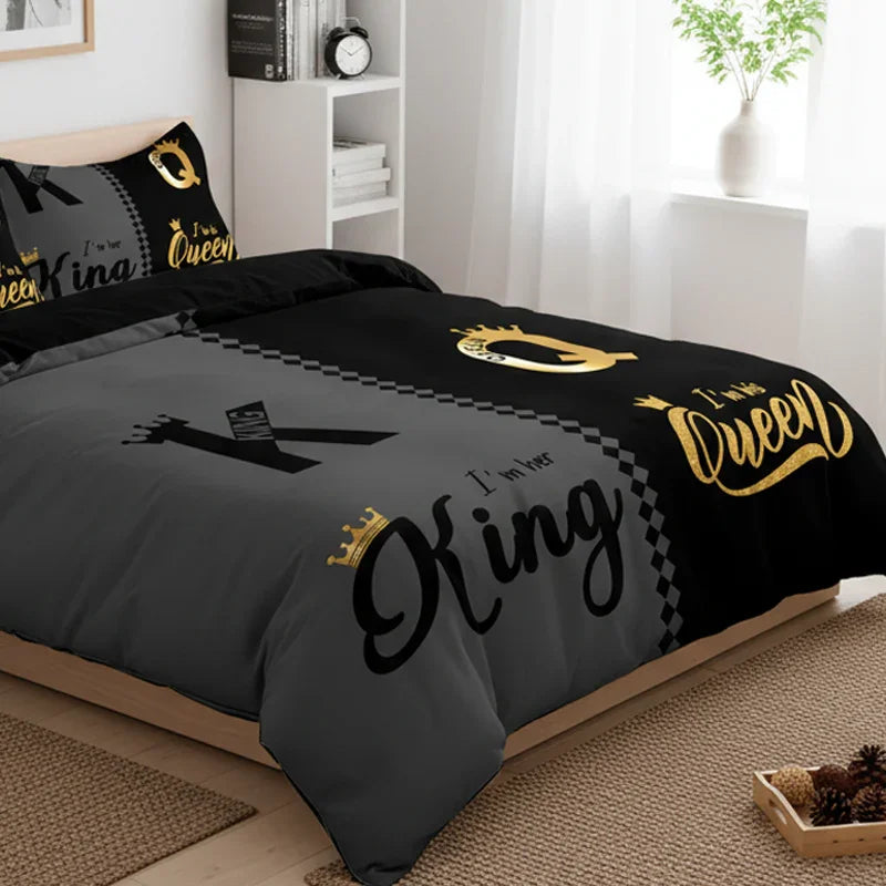 ๐ 50% OFF NOW! ๐๏ธ King & Queen Duvor Cover Set โ 3-Piece Luxury, Soft Brushed Fabric & Easy Care ๐ฐโจ