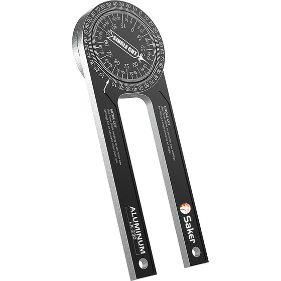 ⏳🔥LIMITED-TIME 50% OFF! ⏰📏 Precision Aluminum Protractor‑Miter Saw Angle Finder Gauge, 360 Degree Angle Measuring Tool, Anodized Aluminum Protractor for Woodworking, Carpentry & DIY Cutting Projects