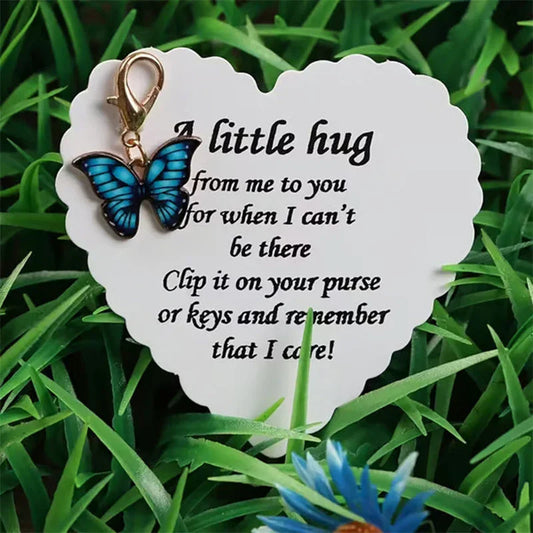 Elegant Butterfly Pendant with Message Card