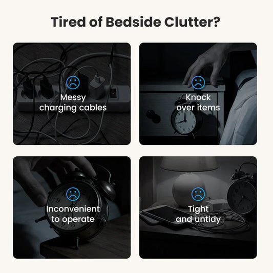 🔥Limited-time offer-6-in-1 Wireless Charging Station(Wireless charger, clock, Bluetooth speaker, night light, LED digital display, and thermometer)