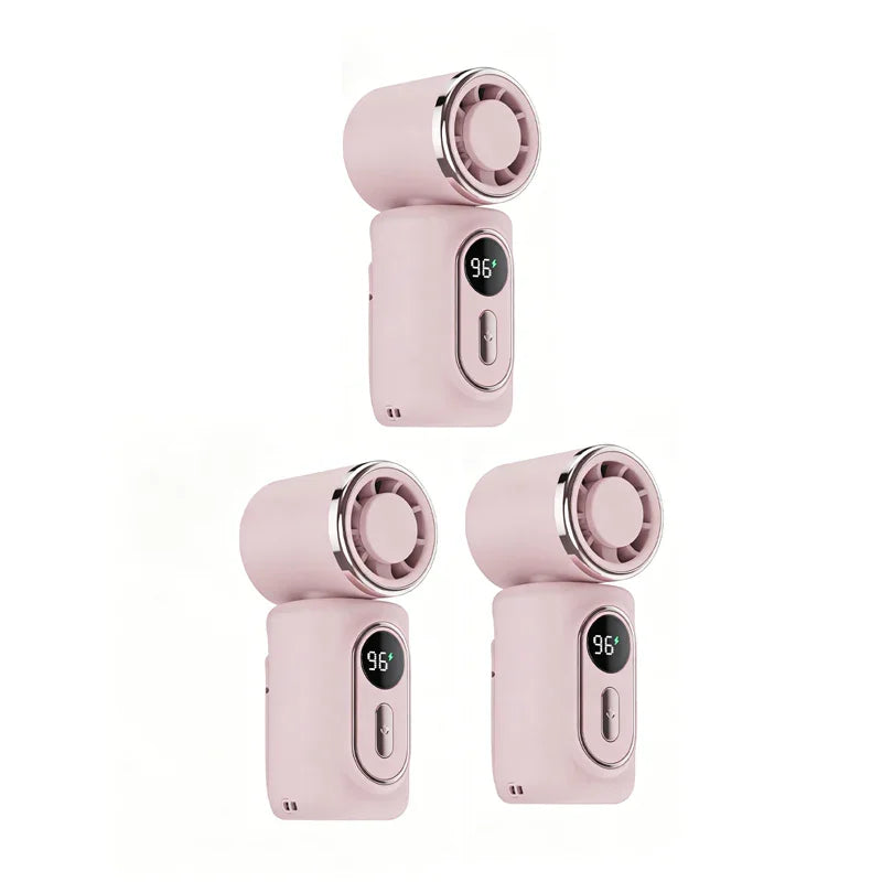 Portable Clip-On Fan with LED Display