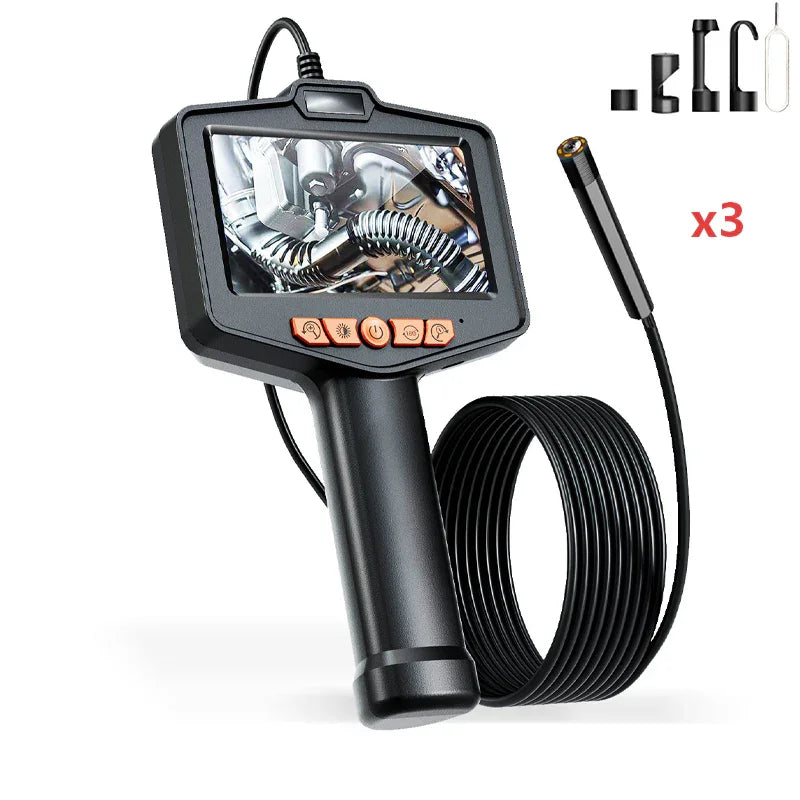 🥳2026 HOT SALE🥳💞50K+ SOLD!📱🔍 50% OFF! Industrial Endoscope – 4.3″ IPS screen, IP67 waterproof. Semi‑rigid cable, adjustable LED. See inside pipes & engines. 🔧✨