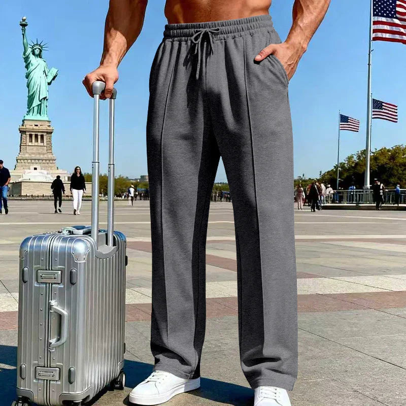 ⏰🔥LIMITED TIME 50% OFF!🔥50K+ SOLD!Men's Elastic Waist Drawstring Straight Leg Pants