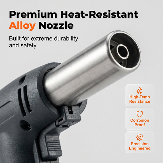 🥳2026 HOT SALE🥳💞50K+ SOLD!🏕️🌿 50% OFF! Portable Butane Torch – Wind‑resistant, powerful flame. Great for camping, BBQs & ignition. A rugged outdoor companion! 🔥✅