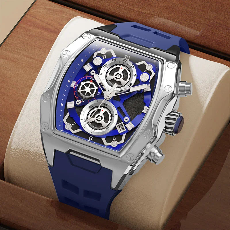 ⌚ LIMITED-TIME 50% OFF! ✨ Men's Tonneau Quartz Watch – Retro, Premium, Minimalist ✨