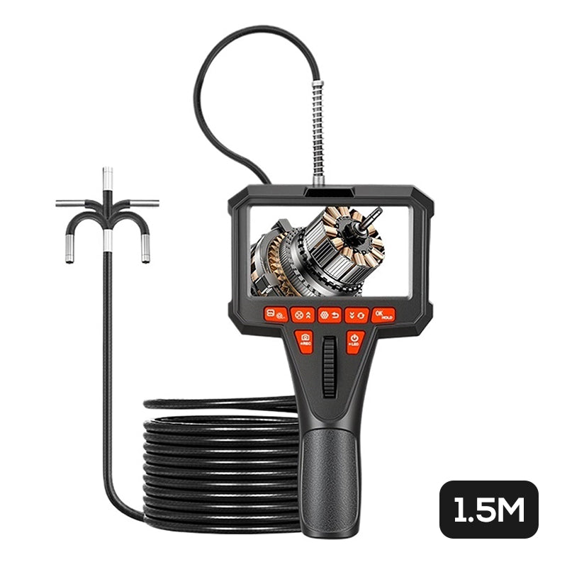๐ง 50% OFF NOW! ๐น 6mm Handheld Automotive Endoscope โ Articulating Camera, HD Monitor, LED Illumination & Semi-Rigid Cable for Precision Inspection โจ
