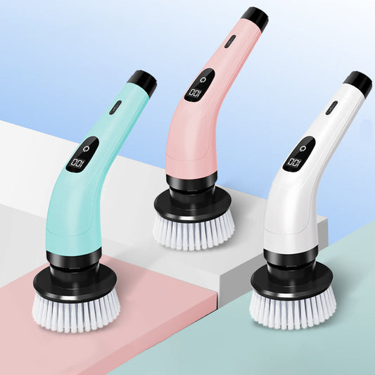 🧽 2026 Sale — Over 33,800 Sold! ⚡ 8-in-1 Electric Scrub Brush – Spin Away Stubborn Grime ✨